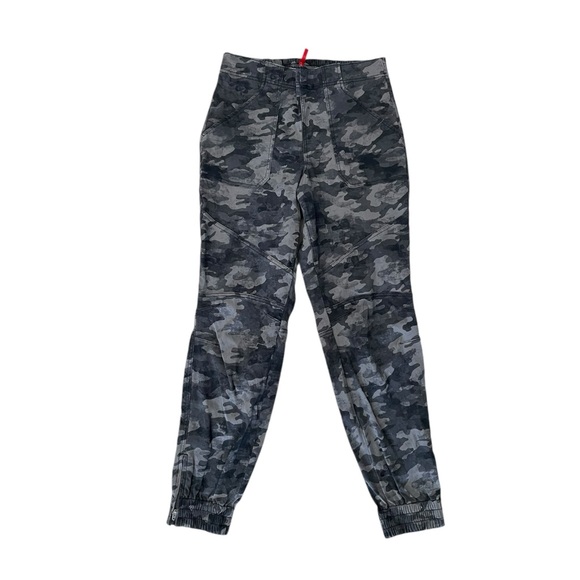 Spanx gray camo jogger pants size large - Picture 1 of 5